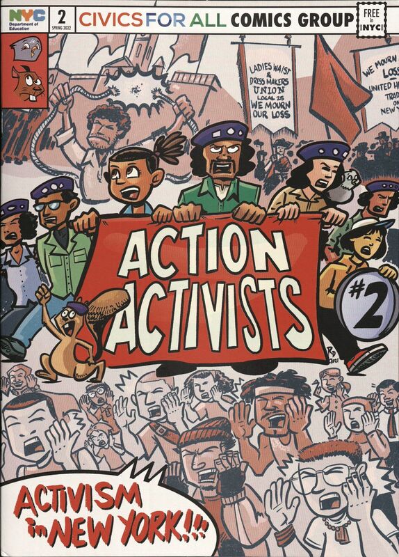 Action Activists #2: Activism in New York! (NYC Department of Education, 2021) by Fred Van Lente (writer) and Ryan Dunlavey (artist)