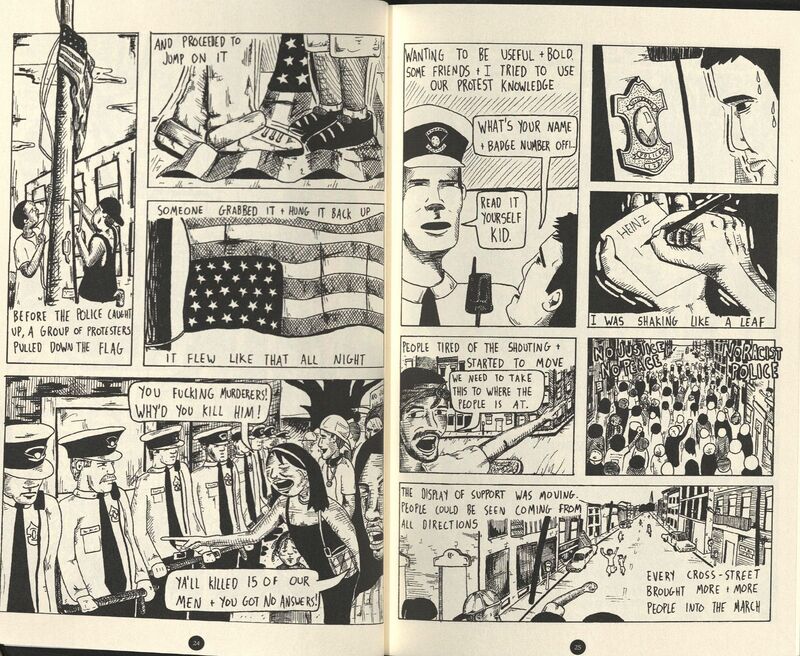 Excerpt from Six days in Cincinnati : a graphic account of the riots that shook the nation a decade before Black Lives Matter (Microcosm Publishing, 2017) by Dan Méndez Moore (creator).
