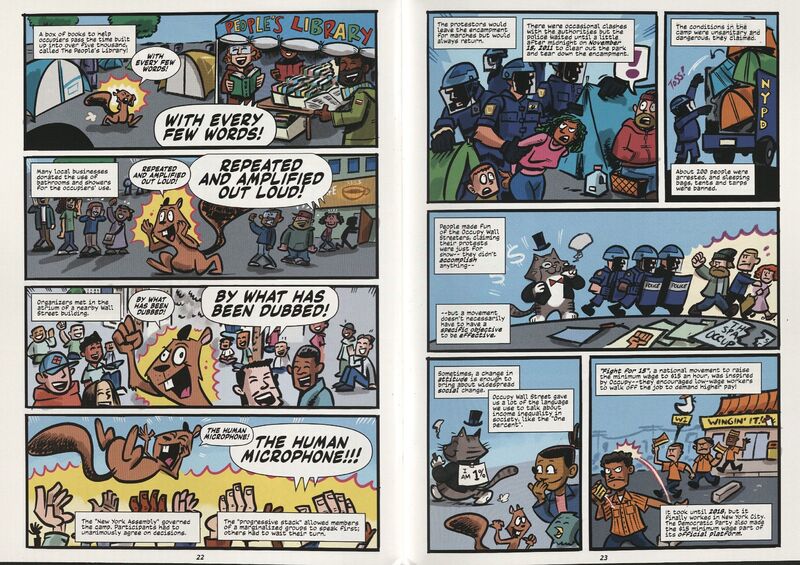 Excerpt from Action Activists #2: Activism in New York! (NYC Department of Education, 2021) by Fred Van Lente (writer) and Ryan Dunlavey (artist).