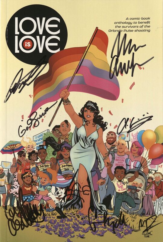 Demonstrates that the act of publishing certain titles can, itself, be viewed as an act of social protest, as is the case for Love is Love. This fundraiser comic donated proceeds to the victims of the horrific 2016 mass shooting at Pulse, a gay nightclub in Orlando, Florida, where 49 people were killed and 53 more were wounded
