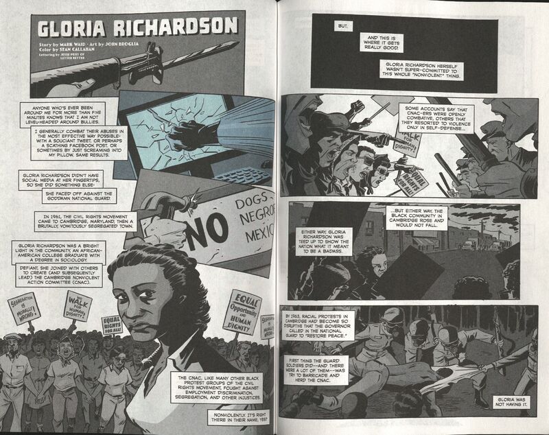 Depicts Civil Rights activist Gloria Richardson, who fought for desegregation, as well as economic and social justice in housing, education, job opportunities, and health care.