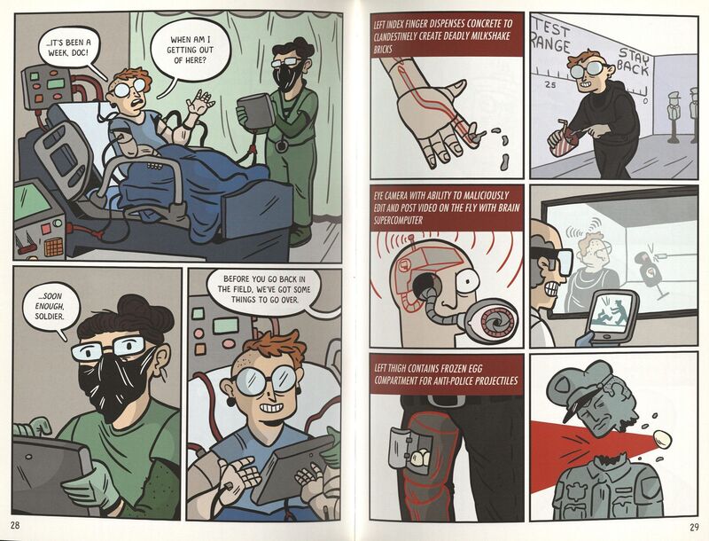 Excerpt from The Antifa Super-Soldier Cookbook (Silver Sprocket, 2021) by Mattie Lubchansky (creator).