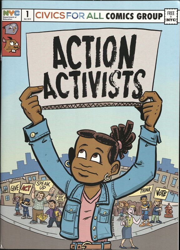 Action Activists #1 (NYC Department of Education, 2019) by Fred Van Lente (writer) and Ryan Dunlavey (artist)