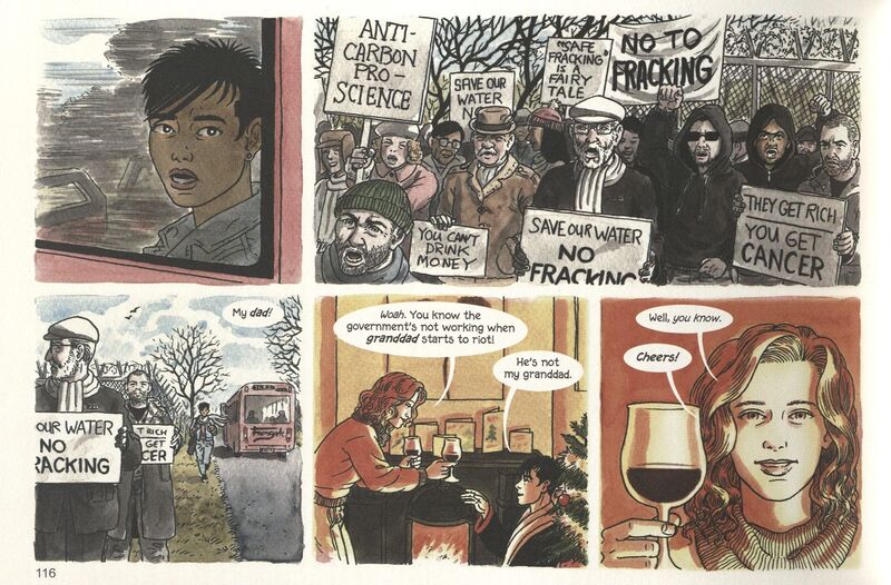 Excerpt from Rain (Dark Horse Comics, 2019) by Mary M Talbot (writer) and Bryan Talbot (artist).
