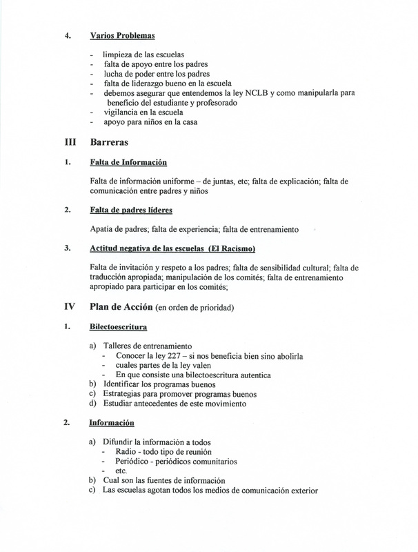 Un documento escrito. / A written document.