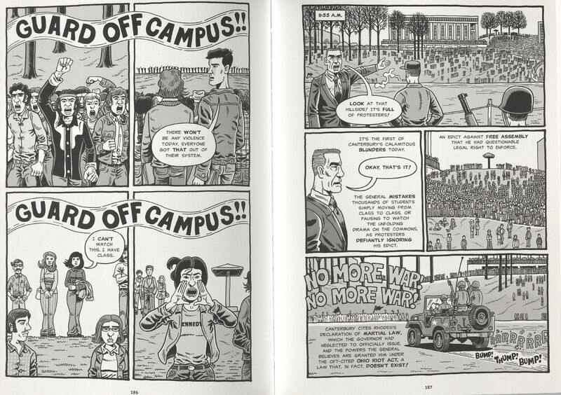 Excerpt from Kent State : Four Dead in Ohio (Abrams ComicArts, 2020) by Derf Backderf (creator).