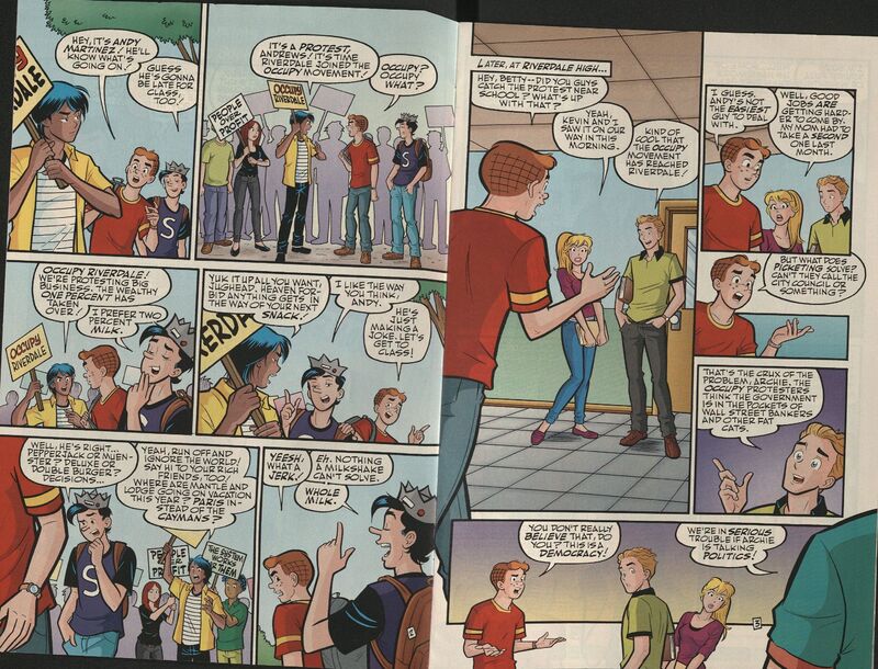 Excerpt from Archie #635 (Archie Comics, 2012) by Alex Segura (writer) and Gisele Legace (artist).