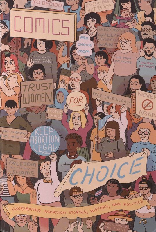 Cover shows women at a protest