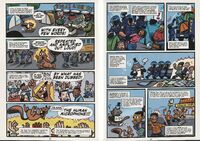 Excerpt from Action Activists #2: Activism in New York! (NYC Department of Education, 2021) by Fred Van Lente (writer) and Ryan Dunlavey (artist).