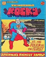 Cover Incredible Rocky vs. The Power of the People!: Featuring America's richest family! (North American Congress on Latin America, 1974) by Joel Andreas (creator).