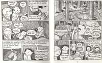 Excerpt from Picket Line: A Graphic Novel (Easel Ain't Easy, 2011) by Breena Wiederhoeft (creator).