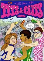 Comic Book cover shows three women at a protest in Washington DC holding sex toys above their heads.