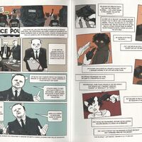 Excerpt from Flic: The True Story of the Journalist Who Infiltrated the Police (Scribe US, 2023) by Valentin Gendrot (writer), Thierry Chavant (artist), and Frank Wynne (translator).