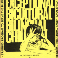 Portada de un niño confundido en la escuela. / Cover page of a confused child at school.