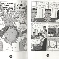 Excerpt from Little Rock Nine (Aladdin, 2008) by Marshall Poe (creator).
