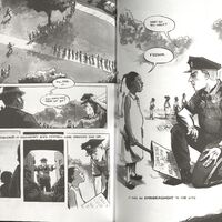 Excerpt from March Book Three (Top Shelf Productions, 2016) by John Lewis & Andrew Aydin (writers) and Nate Powell (artist).