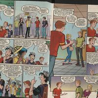 Excerpt from Archie #635 (Archie Comics, 2012) by Alex Segura (writer) and Gisele Legace (artist).