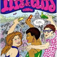 Comic Book cover shows three women at a protest in Washington DC holding sex toys above their heads.
